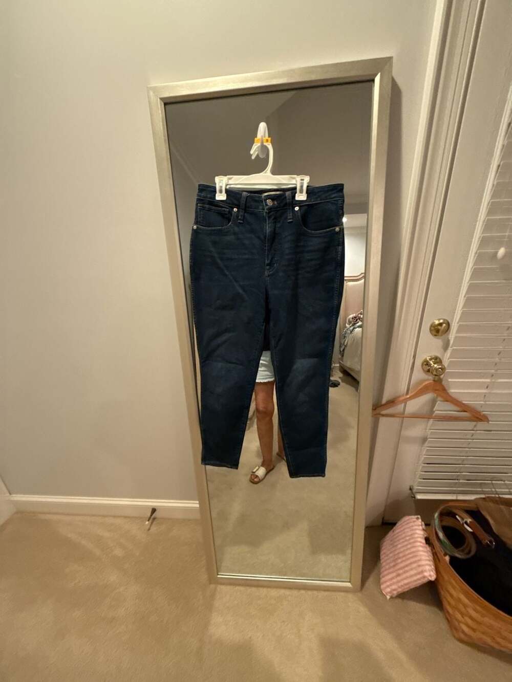Madewell Curvy High-Rise Skinny Jeans Size 30P Dark Wash Denim